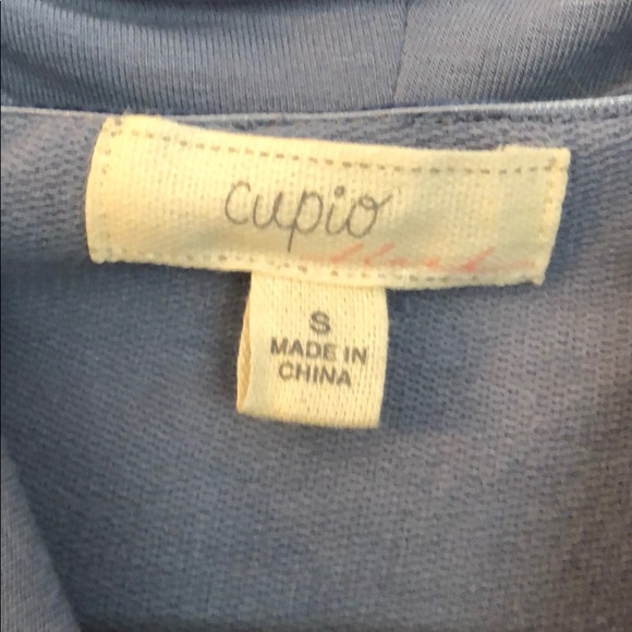 Turtle neck baby blue long sleeve top - Picture 3 of 5